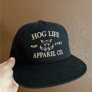 Hog Life Black Trucker Hat